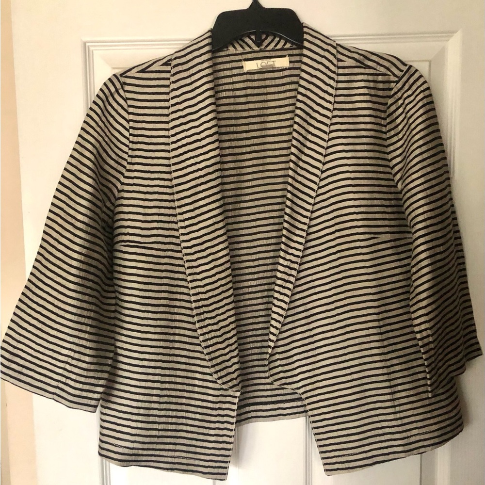 Ann Taylor Loft Linen Jacket